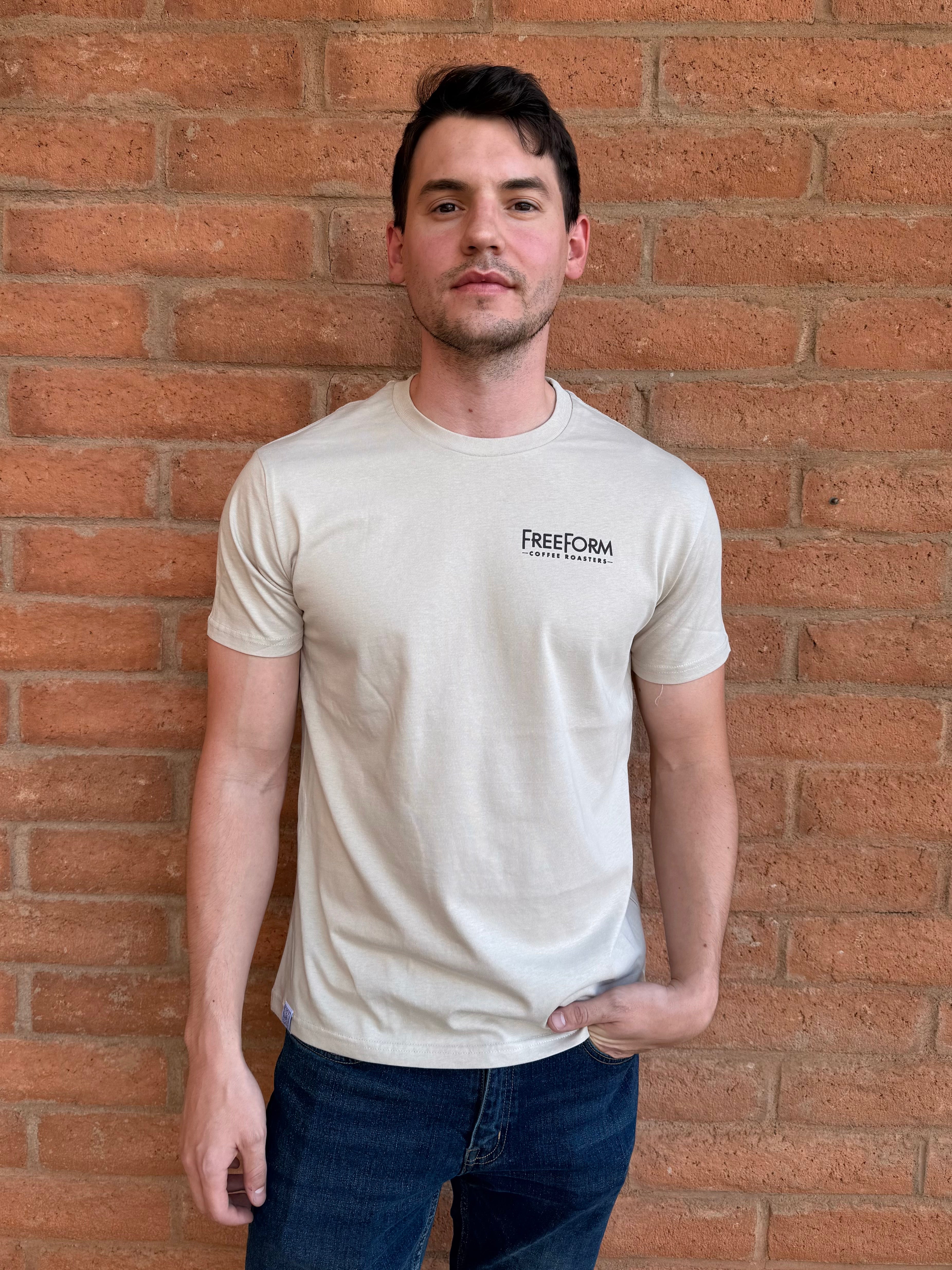 FreeForm Logo/Bird Tee - Bone