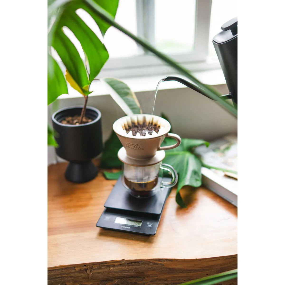 Kalita MINO Ceramic Dripper 185 - Sand Brown