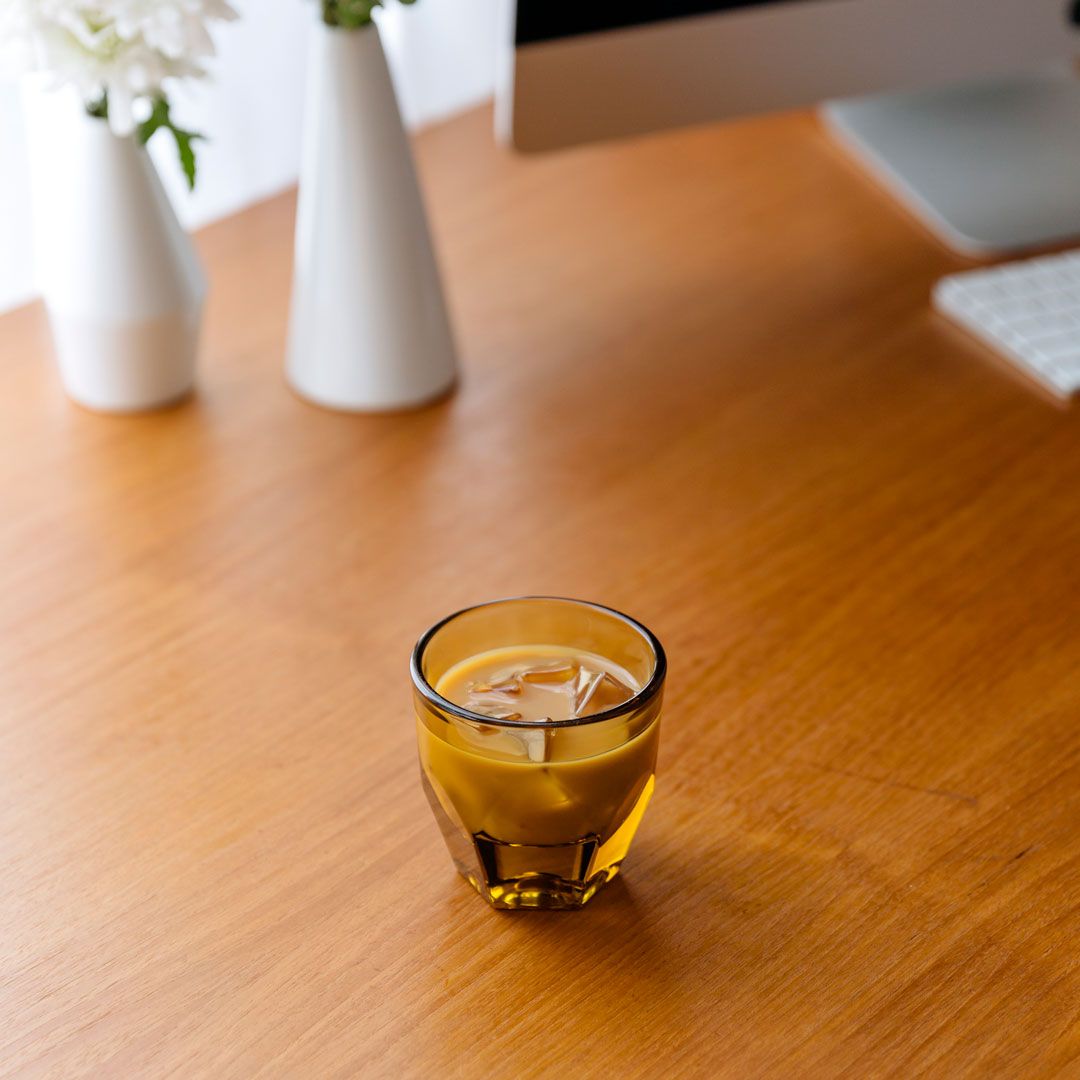 Vero Cortado Glass - Amber