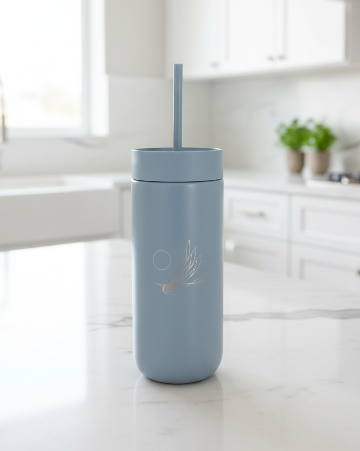 Carter Cold Tumbler, 16oz - Hazy Blue