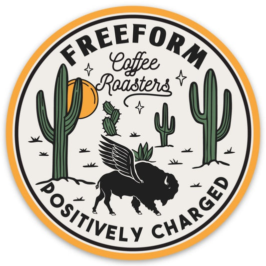 FreeForm "Flying Buffalo" Sticker