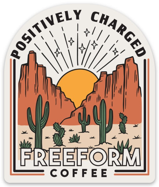 FreeForm "Positively Charged" Desert Sticker