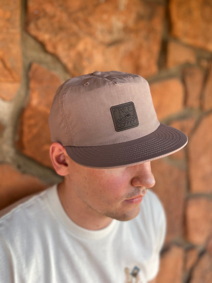 FreeForm Hat - Dusty Rose with Leather Patch