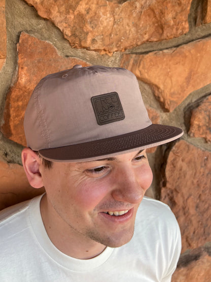 FreeForm Hat - Dusty Rose with Leather Patch