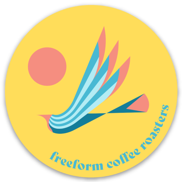 FreeForm Bauhaus Bird Sticker