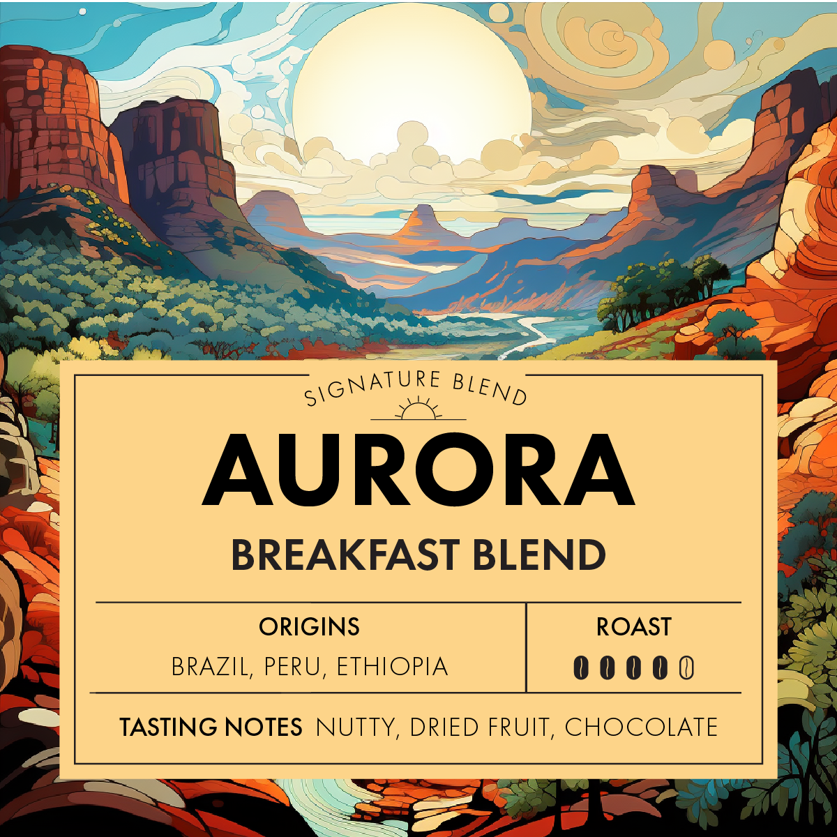 Airbnb Coffee 6 Pack - Aurora Breakfast Blend