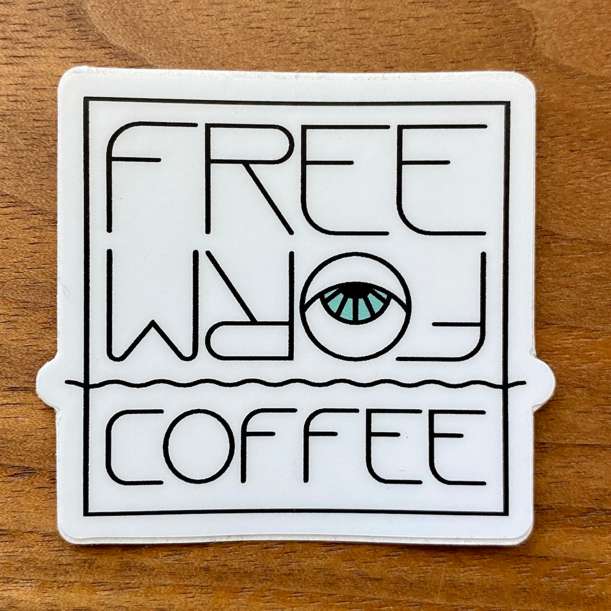 FreeForm Square Logo Sticker