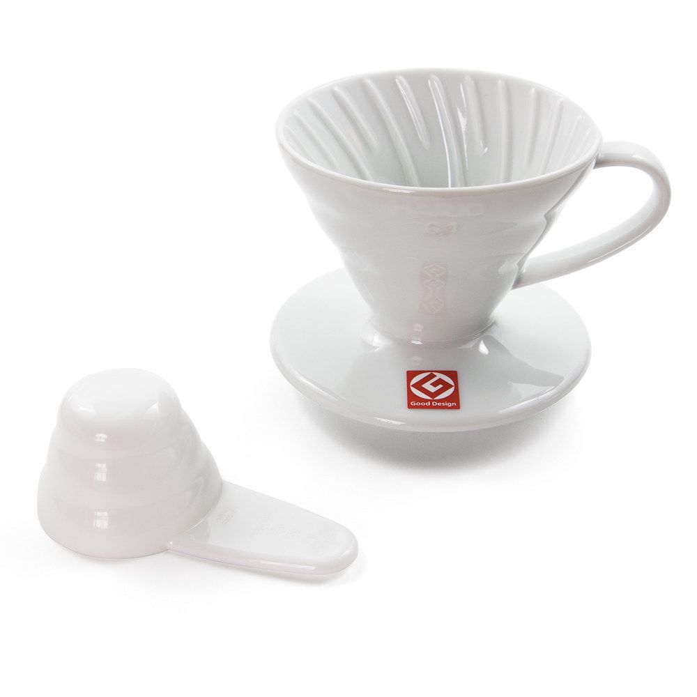 Hario V60-02 Ceramic Coffee Dripper - White